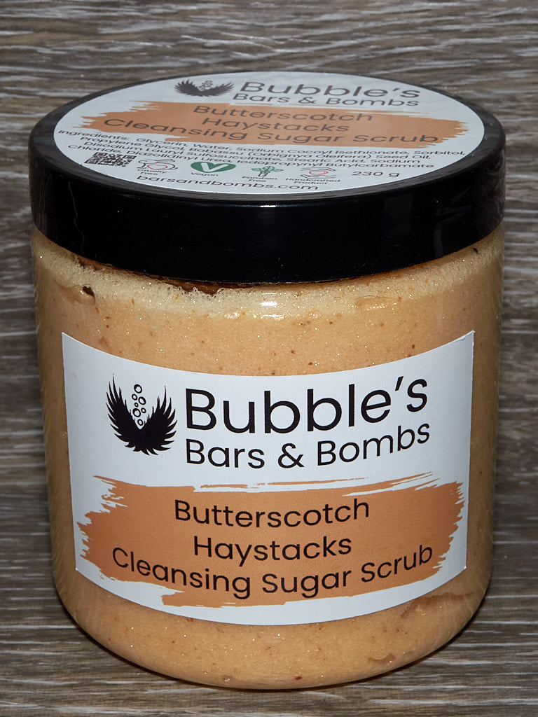 Butterscotch Haystacks Cleansing Sugar Scrub Jar