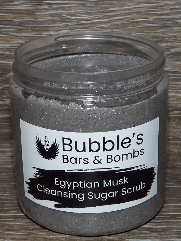 Egyptian Musk Cleansing Sugar Scrub Open