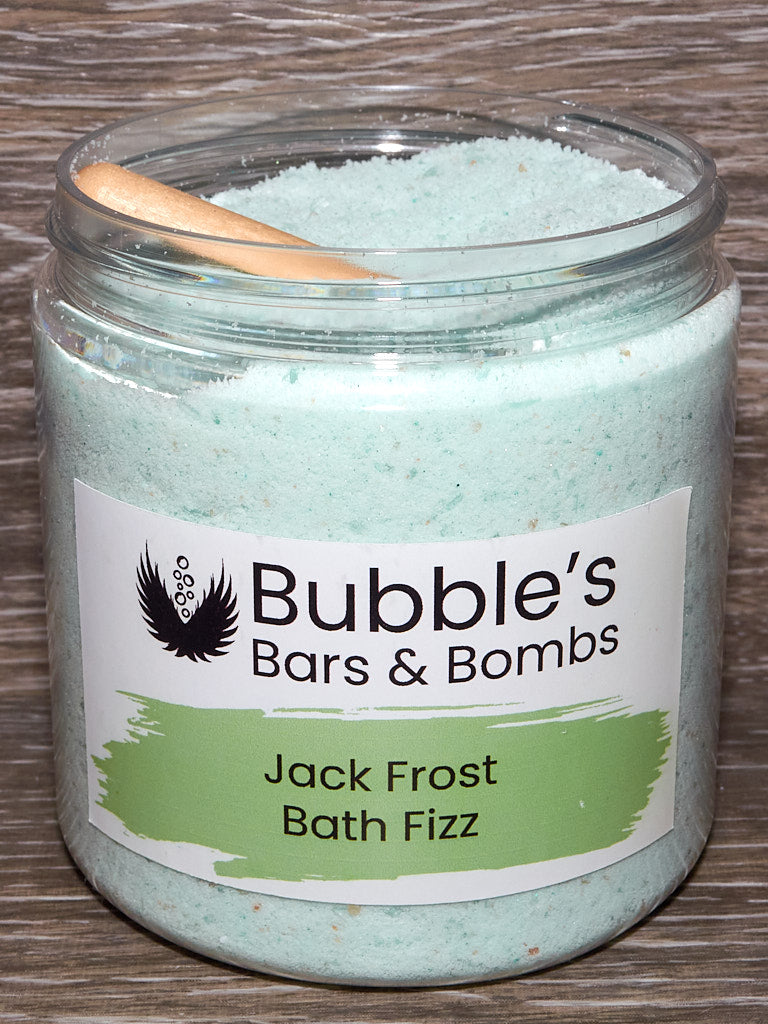 Jack Frost Bath Fizz Open Jar