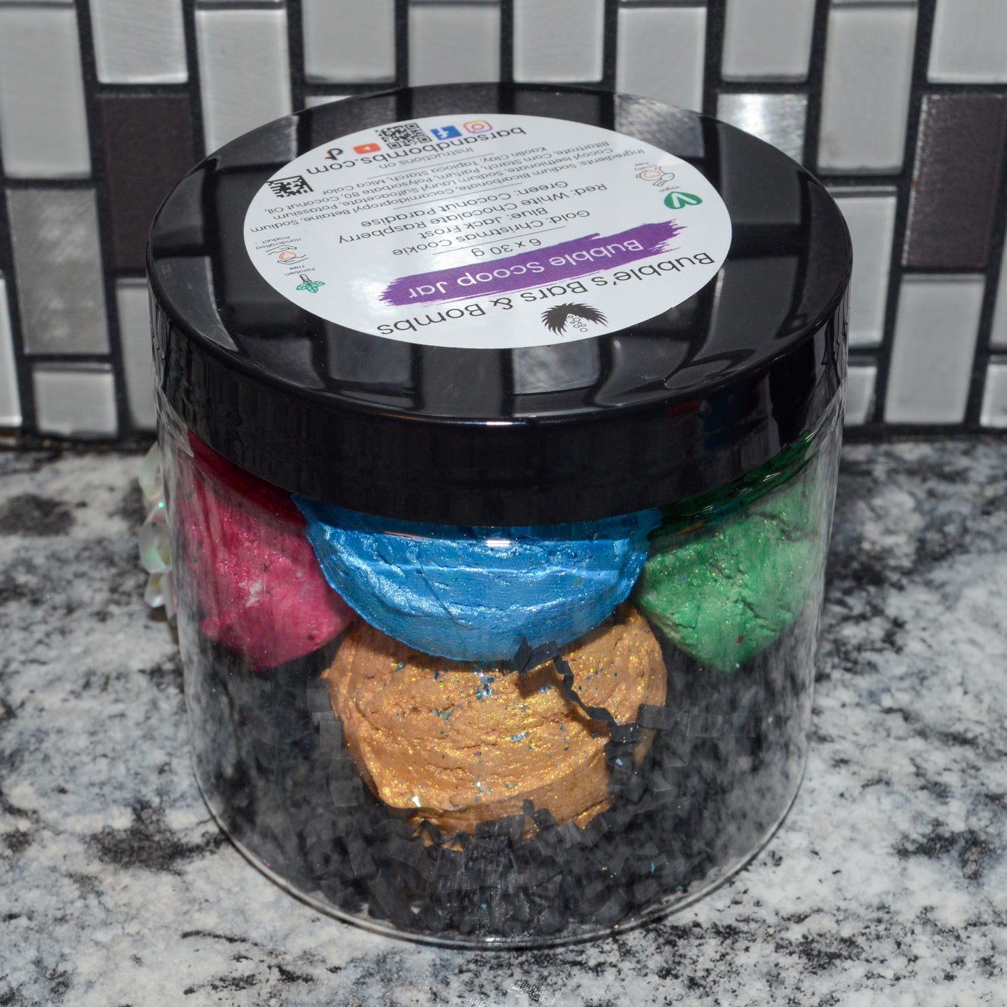 Closed Bubble Scoop Jar