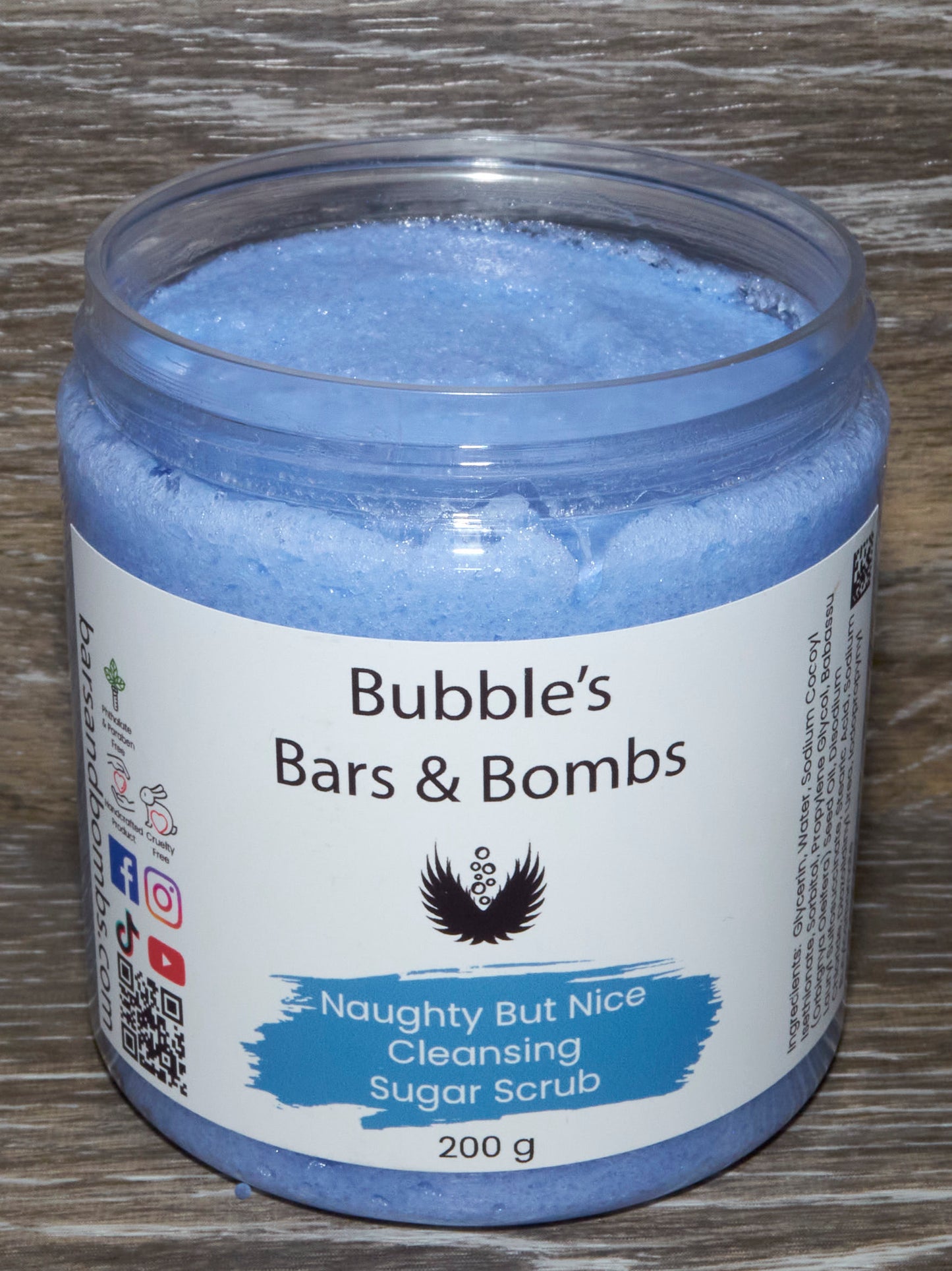 Naughty But Nice Cleansing Sugar Scrub Open