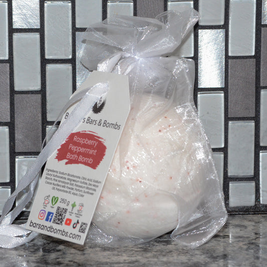 Raspberry Peppermint Bath Bomb